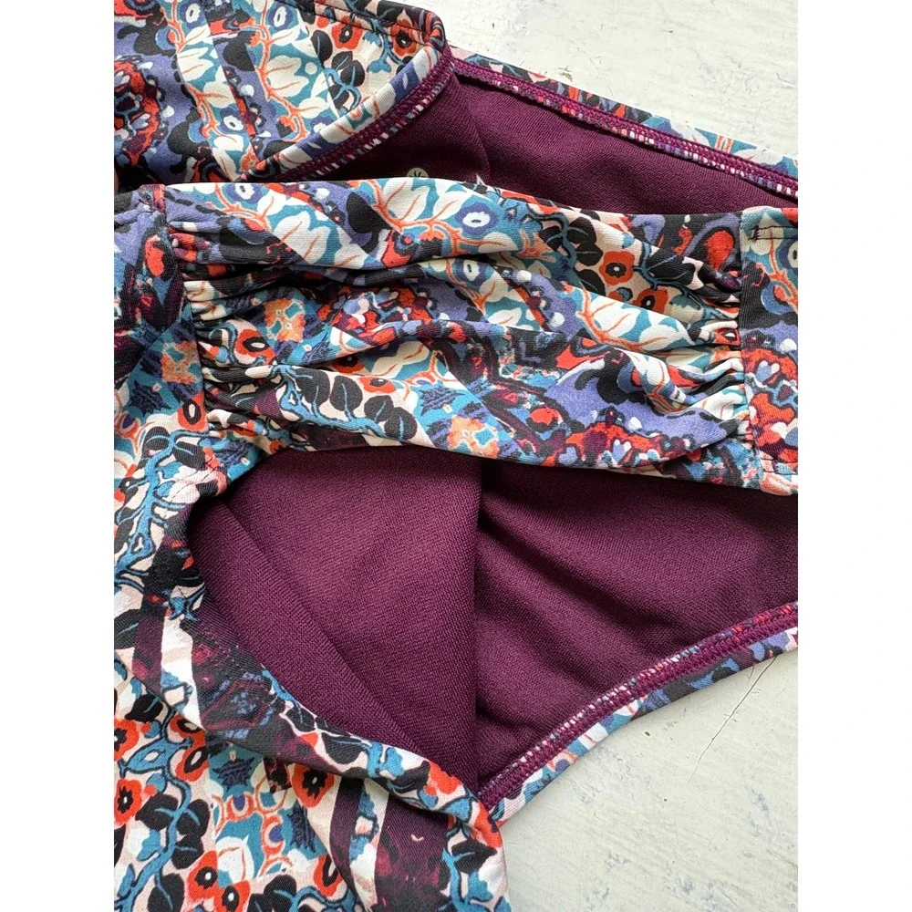 Athleta Marrakesh Twister Bikini Set Boho Geo Print Swim Suit Beach‎ Resort XL